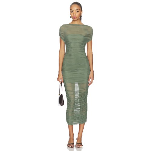 SEROYA NOEL 露肩连衣裙 天蓝REVOLVE小众新款