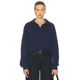 THE UPSIDE ELE 上装 藏青色REVOLVE小众新款