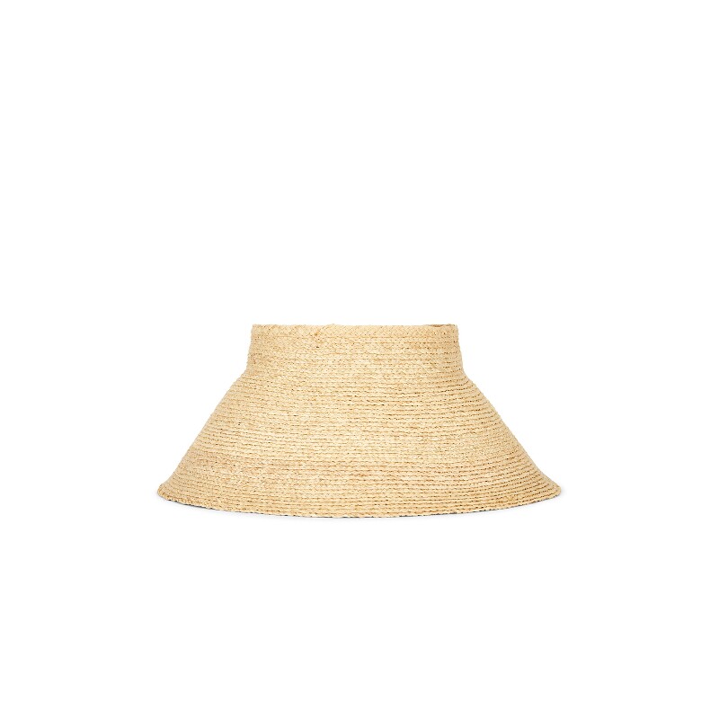 Jenni Kayne米白色空顶大檐防晒草编宽檐帽度假风早秋新品REVOLVE