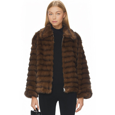 HEARTLOOM 环保皮草外套复古风保暖夹克上衣REVOLVE小众冬季新款