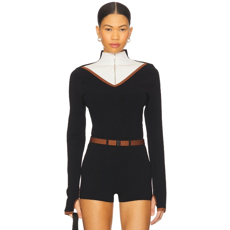 [春季新品]SIR. 夹克上装黑色修身型显瘦休闲运动风外套REVOLVE小