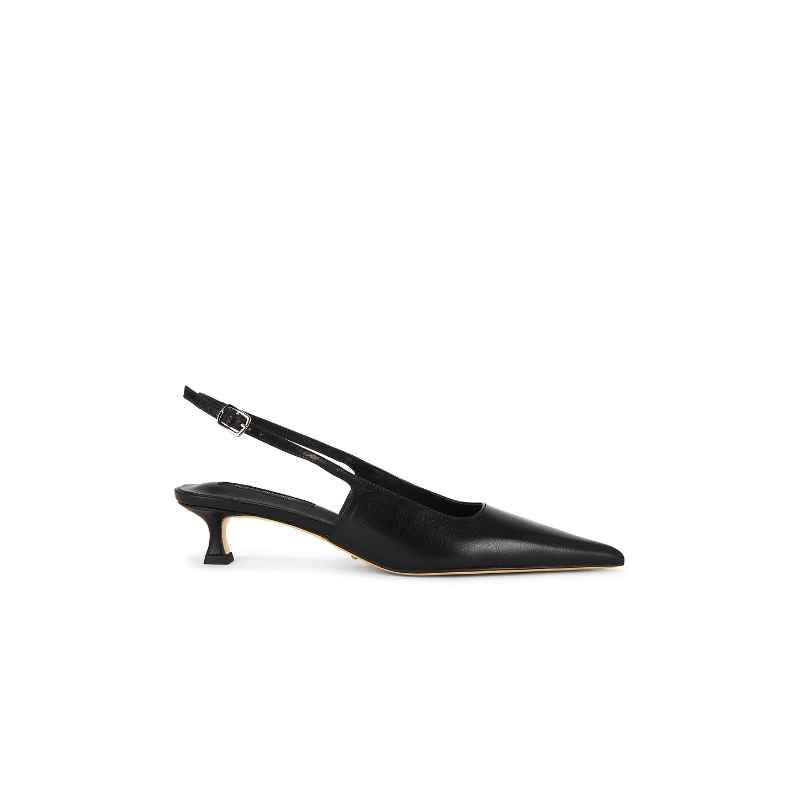 Tony Bianco CRUSH SLINGBACK 浅口高跟鞋黑色REVOLVE小众新款