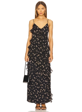 [冬季新品]AFRM ILARIA 长裙 黑色REVOLVE小众