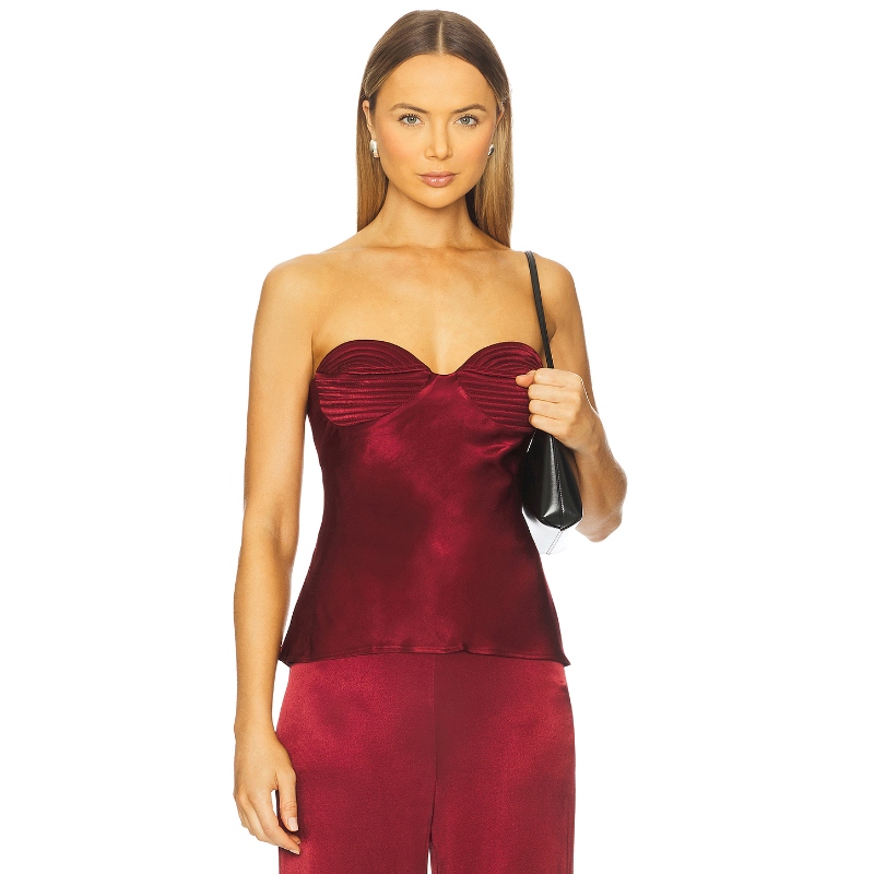 Bardot DEVIN 上装 棕色 y2k辣妹风REVOLVE小众新款