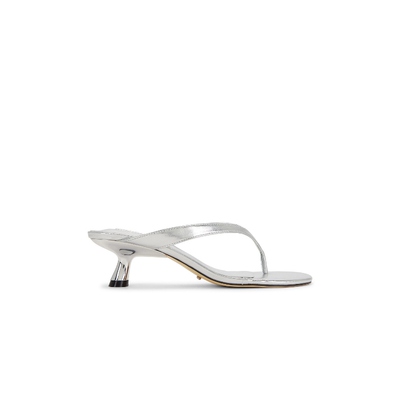 Tony Bianco Krista Mule 金属银色REVOLVE女鞋