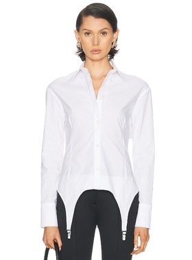 Jean Paul Gaultier PORTE JARRETELLES 上装 白色 y2k辣妹风REVO