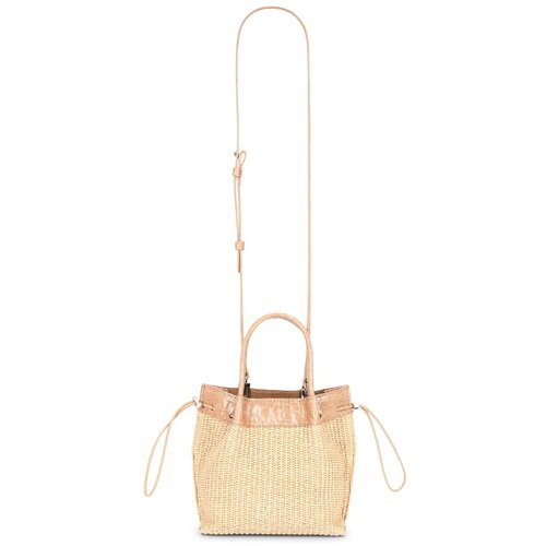 BY FAR BABY KAYLA RAFFIA & CROCO EMBOSSED 包袋 revolve小众新