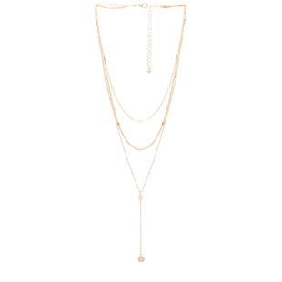 8 Other Reasons SHRINE金色叠戴项链吊坠revolve