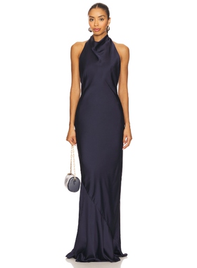 Nookie PENELOPE 长裙 藏青色REVOLVE小众新款