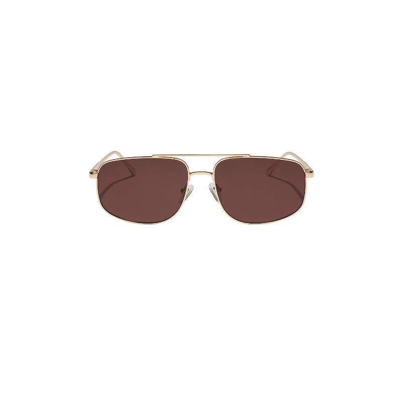 DIFF EYEWEAR金色太阳眼镜金属框方形通勤风秋冬新品REVOLVE