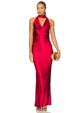 [冬季新品]SNDYS ROSANNA MAXI 裙子 红色REVOLVE小众