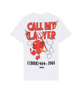 [冬季新品]Market HOT STUFF T恤 白色REVOLVE小众