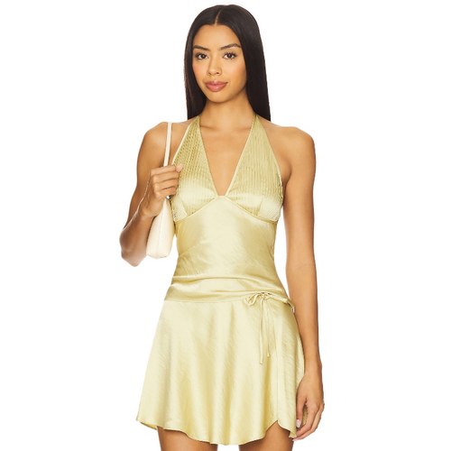 NIA DEVON 上装 黄色 y2k辣妹风REVOLVE小众新款