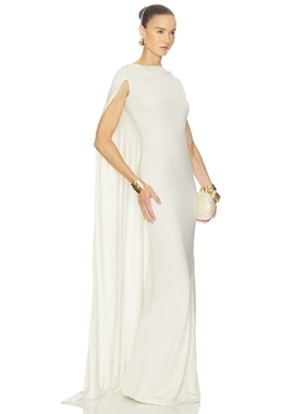 Helsa THE ALVA 连衣裙象牙白静奢风老钱风礼服裙REVOLVE小众新款