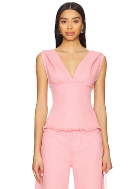 Marques ' Almeida 露肩上衣 粉色REVOLVE