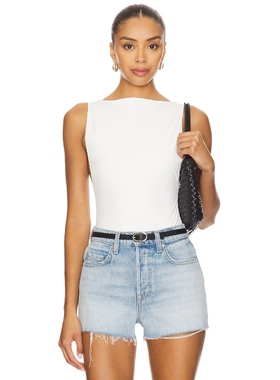 [冬季新品]EAVES RIAN 紧身服 白色y2k辣妹风REVOLVE小众