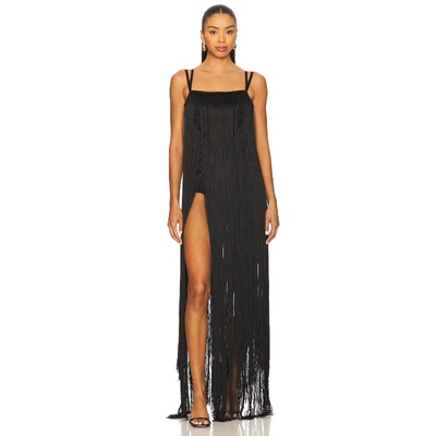 [春季新品]SANS FAFF CASSIA 长裙 黑色REVOLVE小众