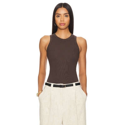 CLYQUE Kelly Tank Top Brown y2k辣妹风REVOLVE小众新款