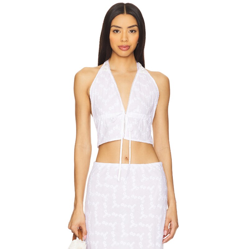 [冬季内搭]Bella Venice SOFIA 吊带上装白色辣妹风REVOLVE新款