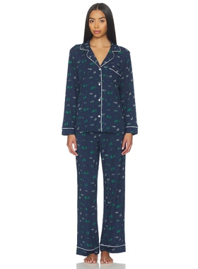 eberjey GISELE 睡衣套装 深绿色REVOLVE小众新款