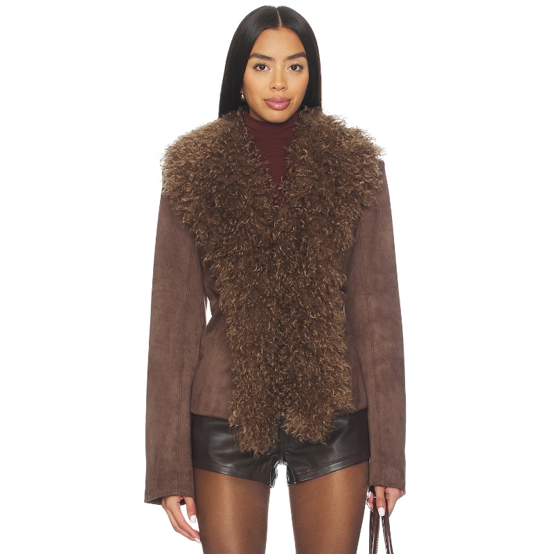 Lovers and Friends ALENA 大衣 棕色 老钱风REVOLVE小众新款