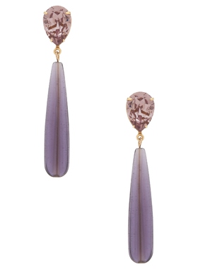 Jennifer Behr CAROLINE 耳饰 紫色REVOLVE小众新款