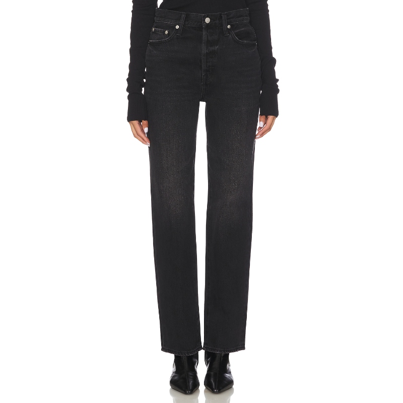 PISTOLA CASSIE 直筒 黑色 美式复古风REVOLVE小众新款