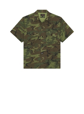 [冬季新品]Beams Plus MIL-SHT 上装 绿色REVOLVE小众新款