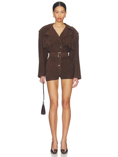 LAMARQUE SCOTTY FRINGED SUEDE 连衫裤 26春夏新品 revolve小众