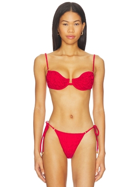 Selia Richwood MISA 钢圈比基尼上装 revolve小众新款 红色