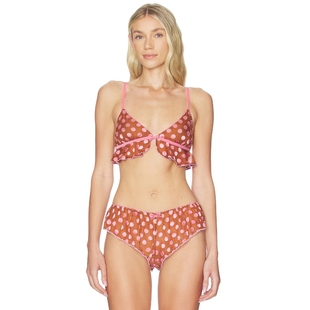 [海外直邮]Free People FROSTED DOT 三角形比基尼 紫色REVOLVE小