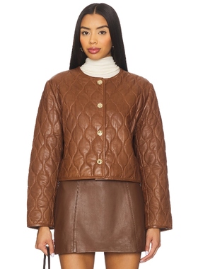 CAMI NYC WANDA 夹克 棕色 老钱风REVOLVE小众新款