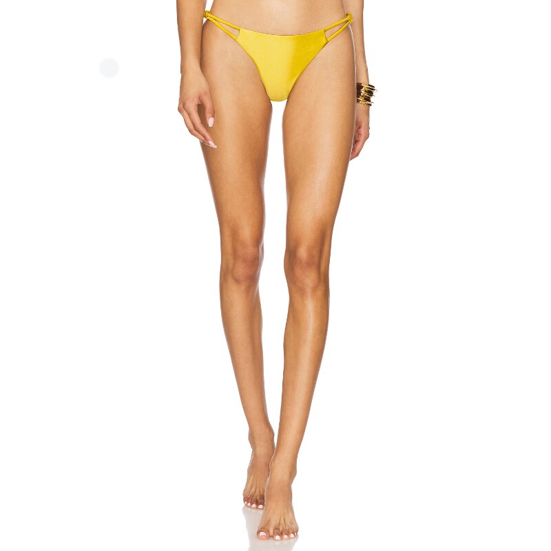 DEVON WINDSOR LUNA 比基尼泳裤 黄色 y2k辣妹风REVOLVE