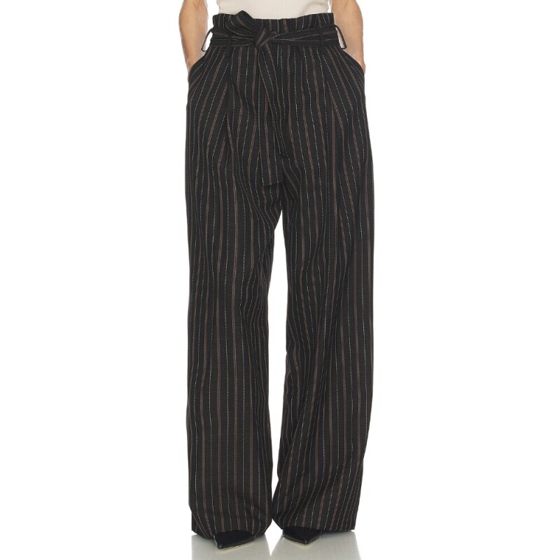 Helsa条纹直筒高腰西裤 26SS早秋新品 REVOLVE