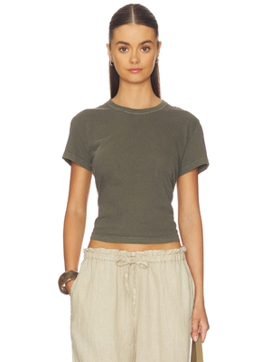 James Perse SHRUNKEN CREW NECK SHORTSLEEVE 上衣 revolve小众