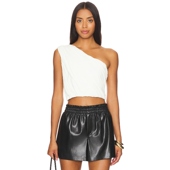 Olivia 白色 JEAN Alice DRAPED 上装 2辣妹风revolve小众新款