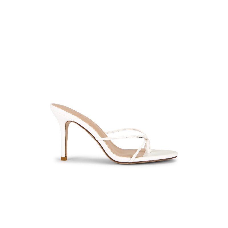 FEMME LA白色凉鞋简约风夹趾细跟通勤女鞋早秋新品REVOLVE