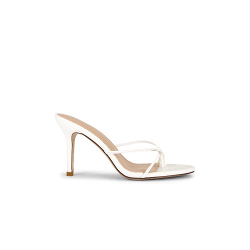 FEMME LA白色凉鞋简约风夹趾细跟通勤女鞋秋冬新品REVOLVE