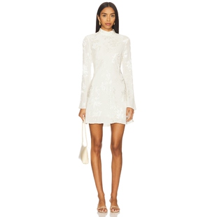 AND 象牙白REVOLVE小众新款 NANDITA 裙子 DRESS HEMANT