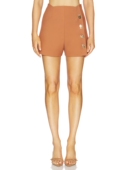 Alexis 棕色 revolve小众新款 XANDER 短裤