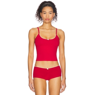 冬季 紧身内衣 内搭 Boi 红色辣妹风REVOLVE小众新款 Rat