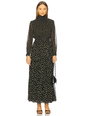 MISA Los Angeles DAPHNE 裙子 黑色REVOLVE小众新款