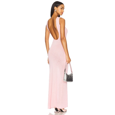 [春季新品]Runaway The Label ADRIANA 针织长裙 粉色REVOLVE小众