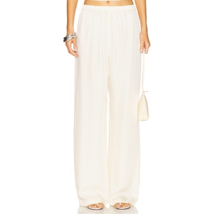 Enza Costa 美式 春季 休闲风REVOLVE小众 奶油色 新品 长裤 FLUID