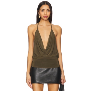 Bella Venice ELSA 上衣 橄榄色REVOLVE小众新款