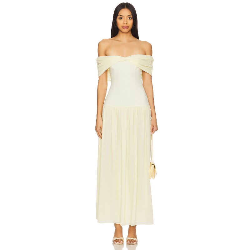 [早秋新品]Lovers and Friends BLAKE 连衣裙 柠檬色REVOLVE