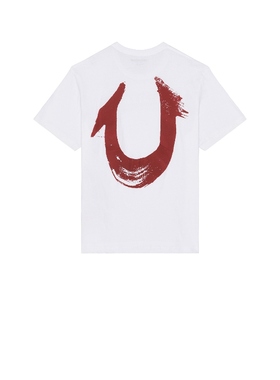 True Religion 真实信仰 T恤 白色REVOLVE小众新款