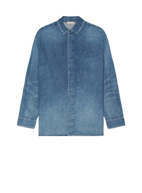 [冬季新品]Fear of God FOG DENIM 衬衫 蓝色REVOLVE小众