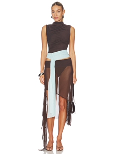 上装 CONNI revolve小众新款 Brown Blue Bec Baby Bridge