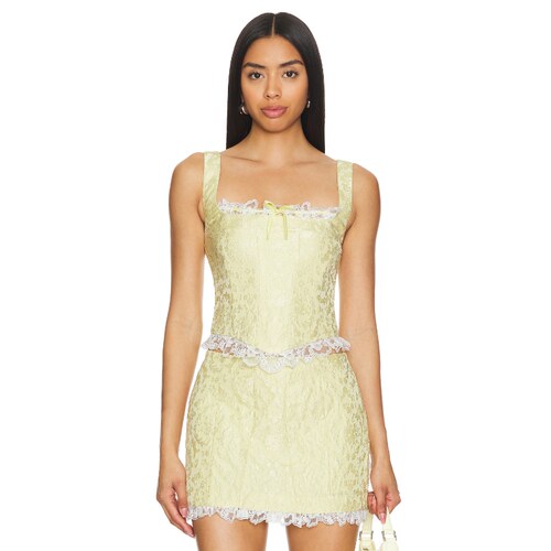 MAJORELLE JALAN BUSTIER 上装 y2k辣妹风REVOLVE小众新款